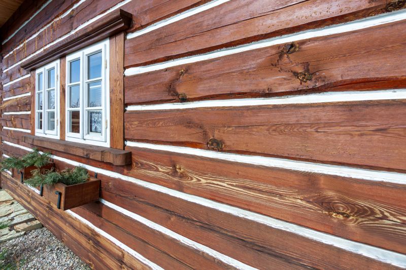Log Home Siding Installation